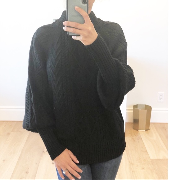 DENVER Black Cable Knit Loose Fit Sweater - Picture 6 of 9